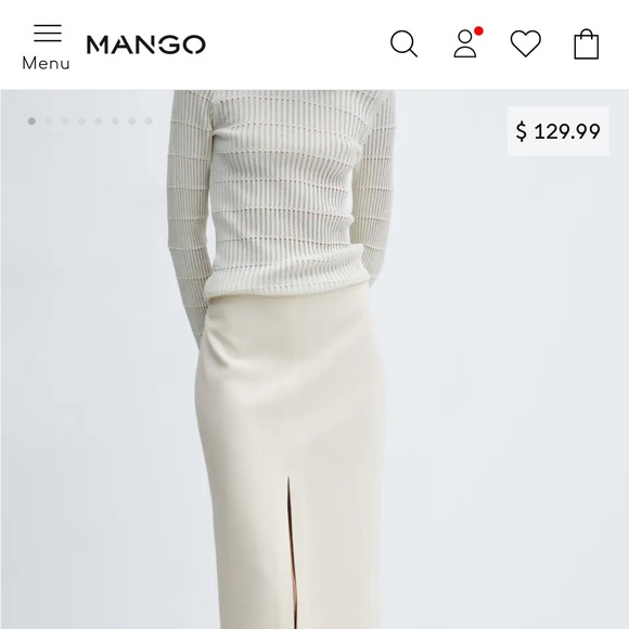 Mango Slit Long Skirt - Picture 3 of 6